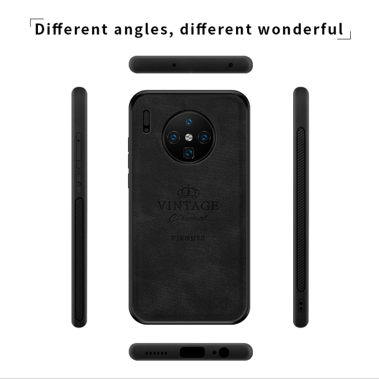 For Huawei Mate 30 PINWUYO Shockproof Waterproof Full Coverage PC + TPU + Skin Protective Case(Black) - Huawei Cases by PINWUYO | Online Shopping UK | buy2fix