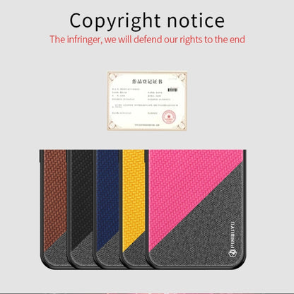 For Xiaomi RedMi Note 8 PINWUYO Rong Series  Shockproof PC + TPU+ Chemical Fiber Cloth Protective Cover(Black) - Xiaomi Cases by buy2fix | Online Shopping UK | buy2fix