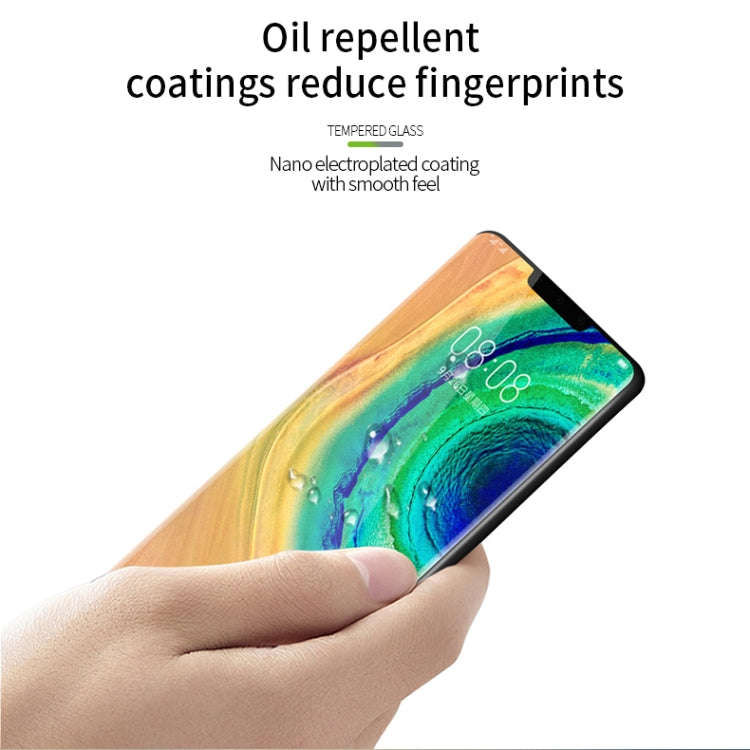 For Huawei Mate 30 Pro MOFI 9H 3D Explosion Proof Thermal Bending Full Screen Covered With Tempered Glass Film(Black) - Huawei Tempered Glass by MOFI | Online Shopping UK | buy2fix