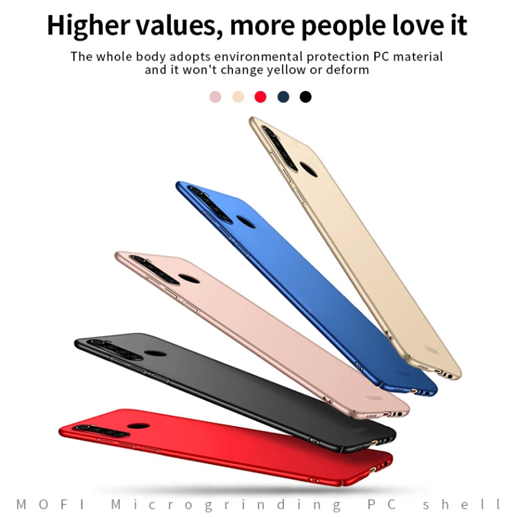 For Xiaomi RedMi Note8T MOFI Frosted PC Ultra-thin Hard Case(Red) - Xiaomi Cases by MOFI | Online Shopping UK | buy2fix