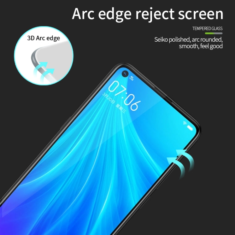 For Vivo Z5x PINWUYO 9H 3D Curved Full Screen Explosion-proof Tempered Glass Film(Black) - vivo Tempered Glass by PINWUYO | Online Shopping UK | buy2fix