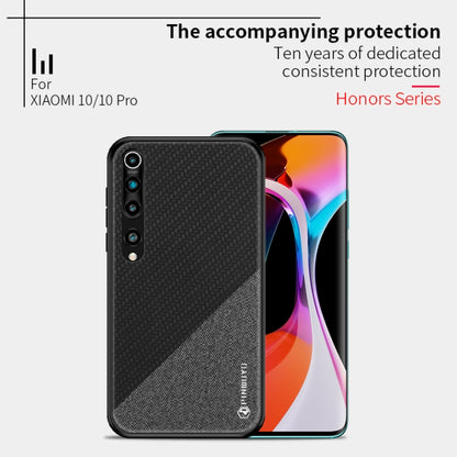 For Xiaomi 10 / 10pro PINWUYO Rong Series  Shockproof PC + TPU+ Chemical Fiber Cloth Protective Cover(Yellow) - Xiaomi Cases by PINWUYO | Online Shopping UK | buy2fix