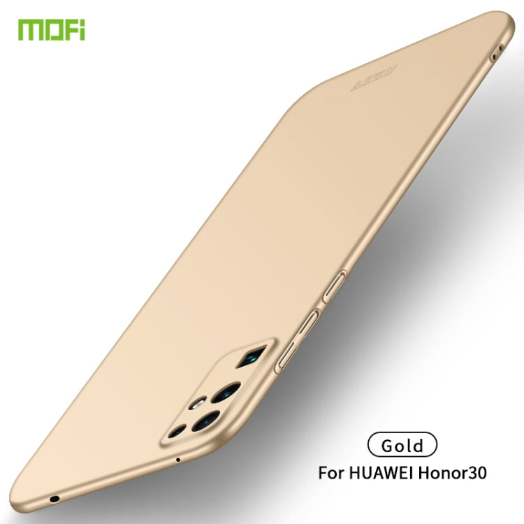 For Huawei Honor 30 MOFI Frosted PC Ultra-thin Hard Case(Gold) - Honor Cases by MOFI | Online Shopping UK | buy2fix