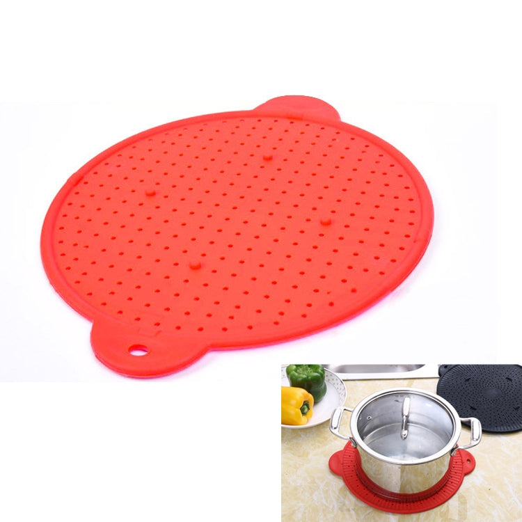 Multifunctional Food Grade Silicone Placemat Creative Kitchenware Heat Insulation Screen Filter(Red) - Filters by buy2fix | Online Shopping UK | buy2fix