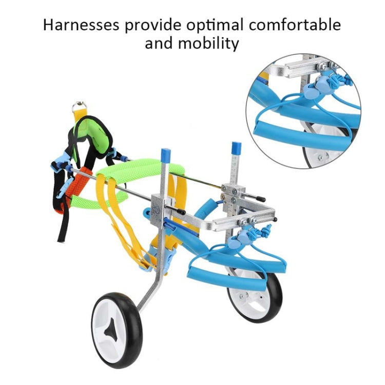 Pet Wheelchair Disabled Dog Old Dog Cat Assisted Walk Car Hind Leg Exercise Car For Dog/Cat Care, Size:XSLW - Training Aids by buy2fix | Online Shopping UK | buy2fix