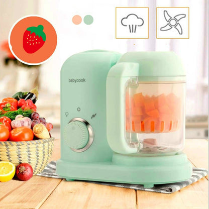 Multifunction Baby Food Cooking Maker Steamer Mixing Grinder Food Supplementary Machine EU Plug(Green) - Stirrer & Squeezer by buy2fix | Online Shopping UK | buy2fix