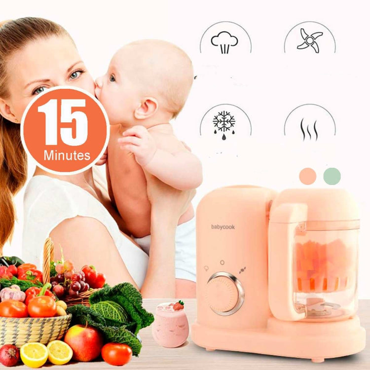 Multifunction Baby Food Cooking Maker Steamer Mixing Grinder Food Supplementary Machine EU Plug(Green) - Stirrer & Squeezer by buy2fix | Online Shopping UK | buy2fix