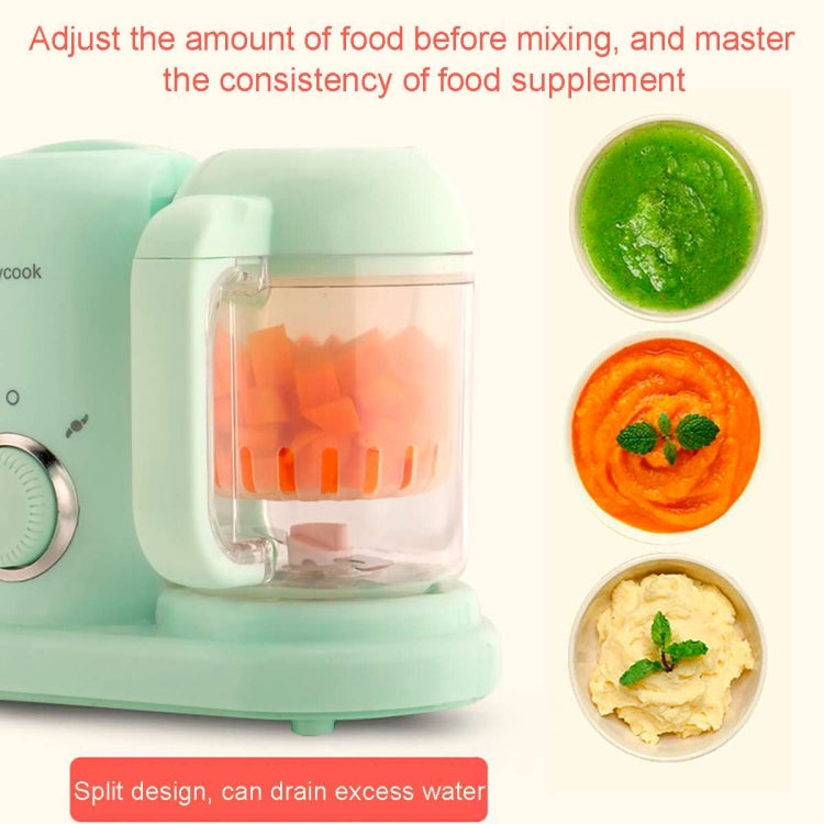 Multifunction Baby Food Cooking Maker Steamer Mixing Grinder Food Supplementary Machine EU Plug(Green) - Stirrer & Squeezer by buy2fix | Online Shopping UK | buy2fix