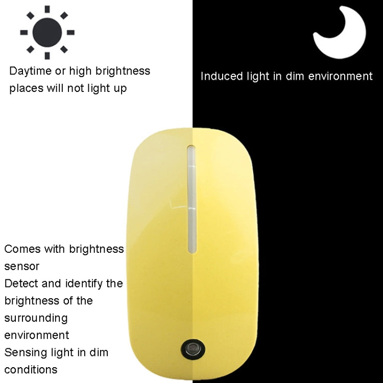A66 Mouse Type LED Intelligent Light Control Night Light, Plug:EU Plug(Pink) - Sensor LED Lights by buy2fix | Online Shopping UK | buy2fix