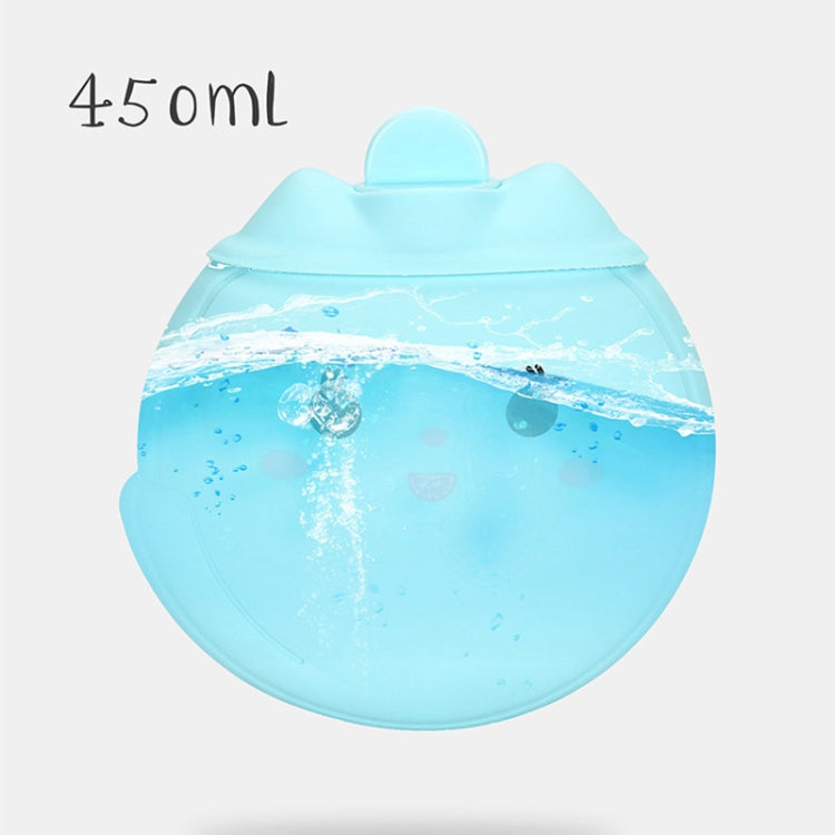 Cartoon Silicone Mini Warm Belly Warm Palace Water Injection Explosion-Proof Warm Water Bag(Sky Blue) - Hot Water Bags by buy2fix | Online Shopping UK | buy2fix