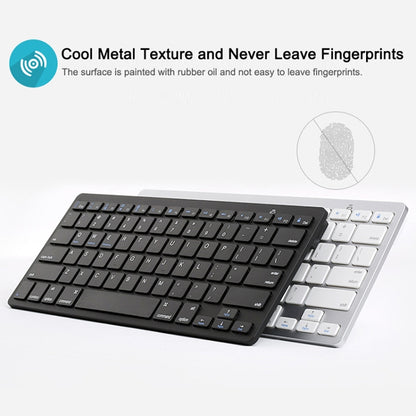X5 Ultra-thin Mini Wireless Bluetooth Keyboard, Support Win / Android / IOS System(Silver) - Universal Keyboard by buy2fix | Online Shopping UK | buy2fix