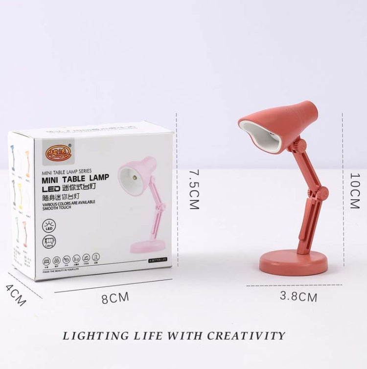 3 PCS Mini LED Desk Lamp Folding Portable Night Light Magnetic Eye Protection Desk Lamp(LD02-Pink) - Desk Lamps by buy2fix | Online Shopping UK | buy2fix