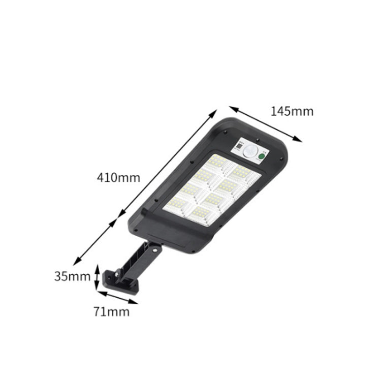 Solar Wall Light Outdoor Waterproof Human Body Induction Garden Lighting Household Street Light 6 x 25COB With Remote Control - Solar Lights by buy2fix | Online Shopping UK | buy2fix