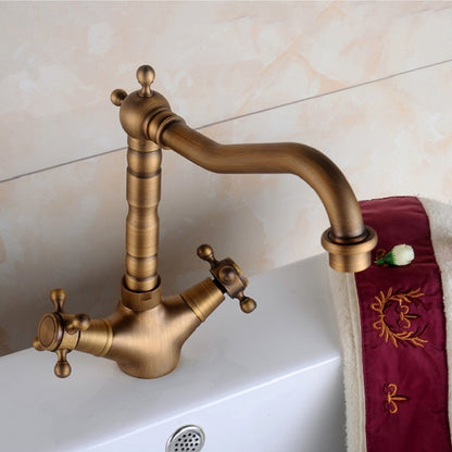 Basin Rotatable Faucet Single Hole Hot And Cold Copper Faucet - Faucets & Accessories by buy2fix | Online Shopping UK | buy2fix