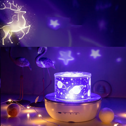 Fantasy Starry Sky Projector Night Light Atmosphere Light Valentine Day Gift, Style: Music Box - Night Lights by buy2fix | Online Shopping UK | buy2fix