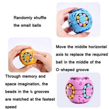 3 PCS Finger Magic Bean Magic Cube Toy Children Intelligence Fingertip Spinning Top(Lake Cyan) - Magic Cubes by buy2fix | Online Shopping UK | buy2fix