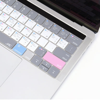 JRC English Version Colored Silicone Laptop Keyboard Protective Film For MacBook Pro 13.3 inch A1278(Soothing Color) - Keyboard Protector by JRC | Online Shopping UK | buy2fix