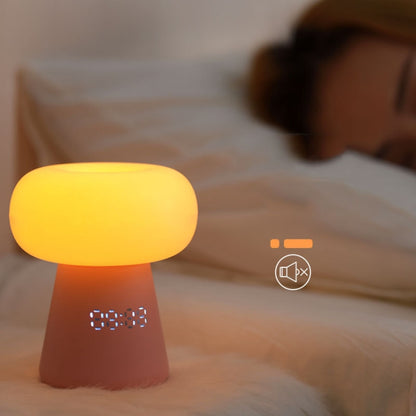 XYD-055 Cloud Mushroom USB Clock Night Light Sleep Timer Remote Control Bedside Lamp, Light color: Pat Type White Light - Night Lights by buy2fix | Online Shopping UK | buy2fix