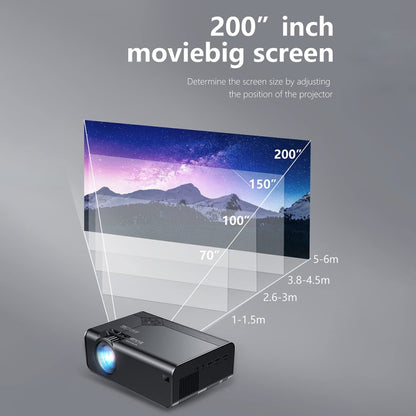 W18 1280 X 720P Portable Home HD LED Wireless Smart Projector, Spec: Same Screen Model(UK Plug) - LED Projector by buy2fix | Online Shopping UK | buy2fix