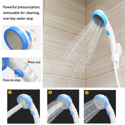 LLT-ES01 Electric Pet Shower Outdoor Camping Bath Device, Style: High Match (Sky Blue) - Shower Head by buy2fix | Online Shopping UK | buy2fix