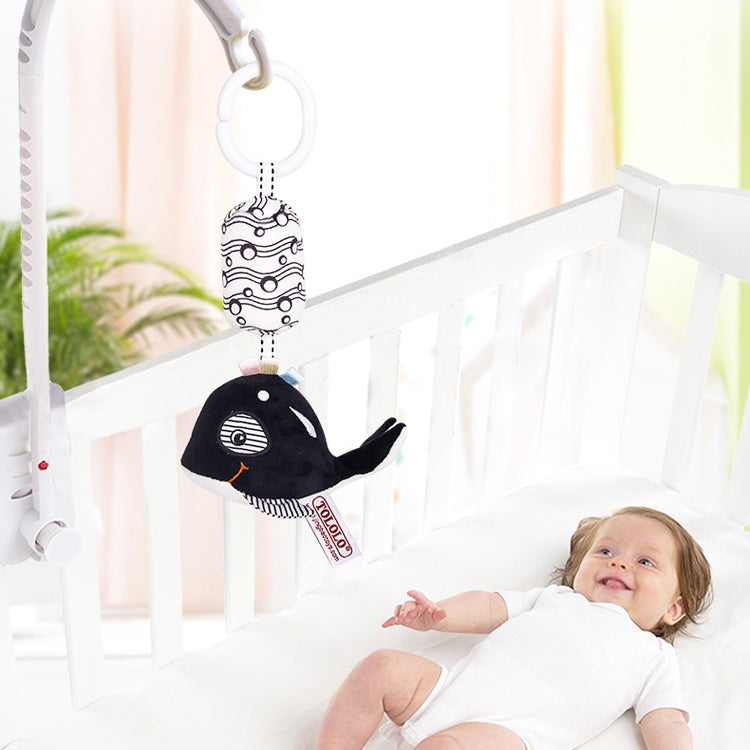 TOLOLO T168231-4 Newborn Bed Bell Early Education Toy Visually Inspires Black And White Wind Chimes Baby Bed Hanging(4C Tropical fish) - Baby Toys by buy2fix | Online Shopping UK | buy2fix