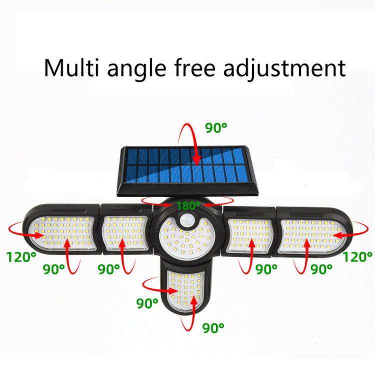 Garden Solar Wall Light Outdoor Waterproof Lawn Light Landscape Corridor Small Street Light, Spec: 4-Head 175 COB - Solar Lights by buy2fix | Online Shopping UK | buy2fix