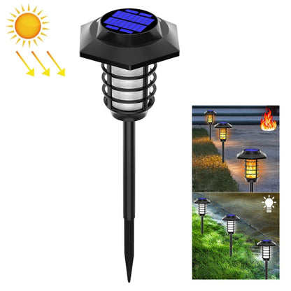 Solar LED Lawn Simulation Flame Lamp Outdoor Garden Lighting Landscape Light, Spec: 66 LED - Solar Lights by buy2fix | Online Shopping UK | buy2fix