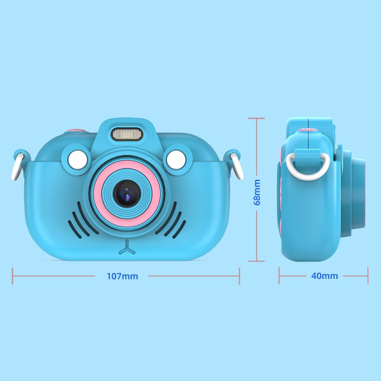 DC502 2.4-Inch 16X Zoom 2.7K Video Recording Children Digital Camera, Color: Blue + 32G(AU Plug) - Children Cameras by buy2fix | Online Shopping UK | buy2fix