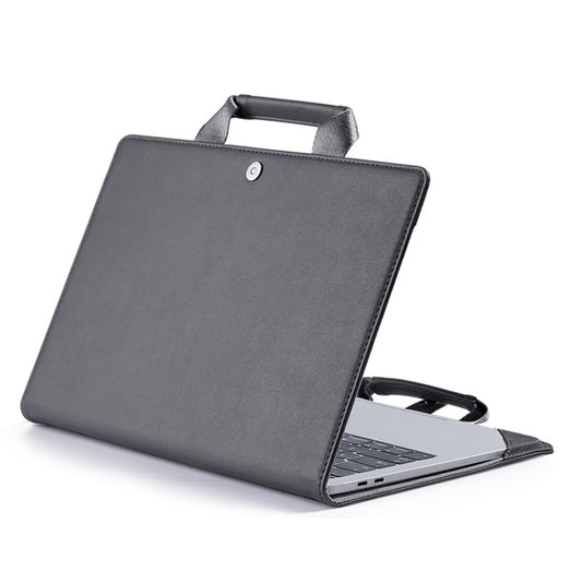 Book Style Laptop Protective Case Handbag For Macbook 13 inch(Grey) - Protective Bags by buy2fix | Online Shopping UK | buy2fix