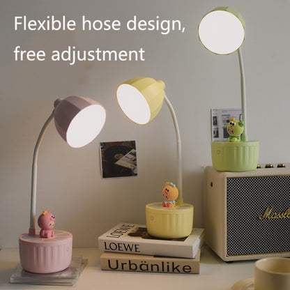 2102 LED Eye Protection Lighting Reading Desk Lamp, Style: with Doll (Yellow) - Desk Lamps by buy2fix | Online Shopping UK | buy2fix