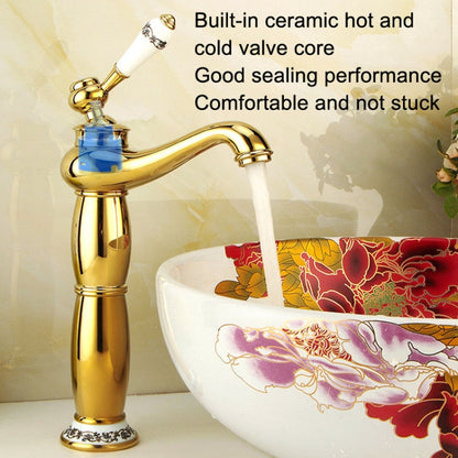 Antique Hot and Cold Bathroom Washbasin Faucet, Style: Short Model - Faucets & Accessories by buy2fix | Online Shopping UK | buy2fix