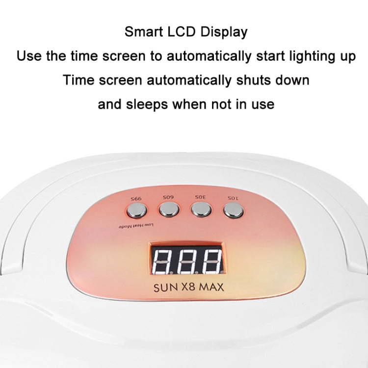 Sun X8 Max 150W Dual Light Source UV Nail Lamp LED Phototherapy Machine(US Plug) - Nail Dryers by buy2fix | Online Shopping UK | buy2fix