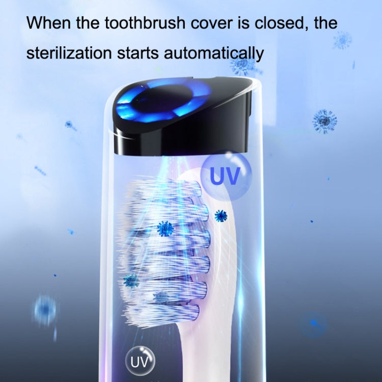 HT10 Smart UV Sterilization Sonic Electric Toothbrush Portable Travel Electric Toothbrush(Blue) - Toothbrushes by buy2fix | Online Shopping UK | buy2fix