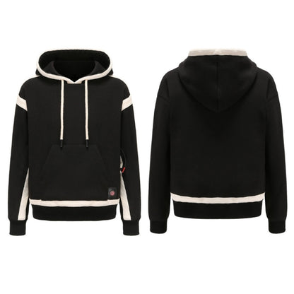 USB Smart Electric Heating Warming Thickened Hooded Sweatshirt, Size: L(Black) - Hoodie by buy2fix | Online Shopping UK | buy2fix