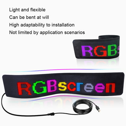 S3296RGB 672x218mm Car LED Flexible Display Cell Phone APP Control Bluetooth Connection - Car Monitor by buy2fix | Online Shopping UK | buy2fix