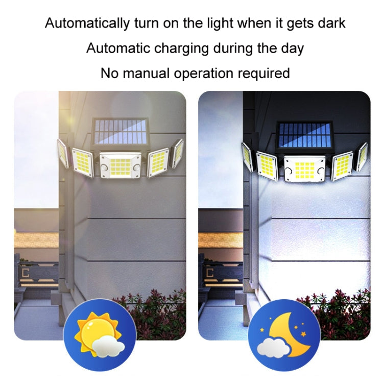 Outdoor Waterproof Solar Human Body Double Induction Wall Light, Specification: TY10707 One-piece - Solar Lights by buy2fix | Online Shopping UK | buy2fix