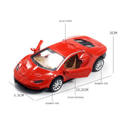 1:36 Simulation Alloy Sports Car Model Children Toy Car Baking Cake Decorative Ornament(Gray) - Model Toys by buy2fix | Online Shopping UK | buy2fix