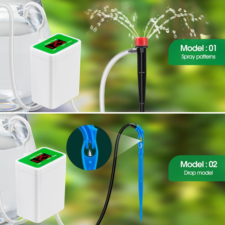 Household Intelligent Drip Irrigation Automatic Watering Timing Machine, Specification: Water 2 Potted Plants - Watering & Irrigation by buy2fix | Online Shopping UK | buy2fix