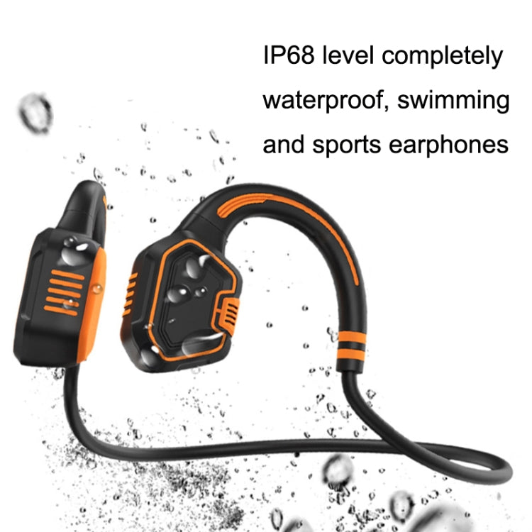 In-ear Waterproof Bone Conduction Earphone Magnetic Charging Swimming Sports Bluetooth Earphone(Blue) - Sport Earphone by buy2fix | Online Shopping UK | buy2fix