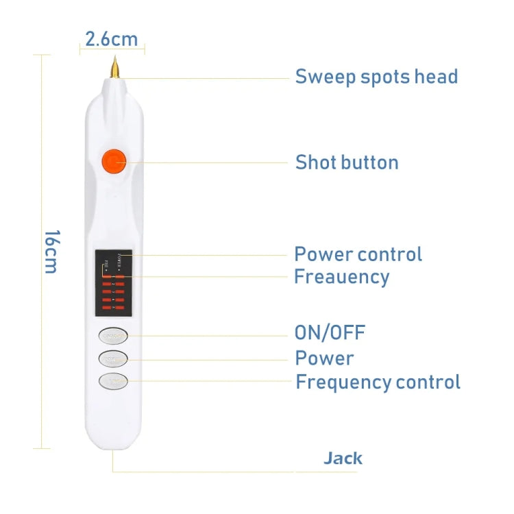 Spot Mole Pen Spot Removal Instrument Home Beauty Instrument, Spec: Charging Model EU Plug(Silver) - Beauty Instrument by buy2fix | Online Shopping UK | buy2fix