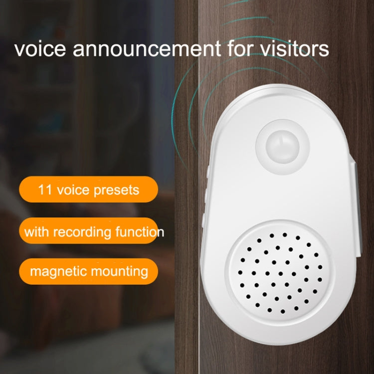 Small Horn Voice Announcement Sensor Entrance Voice Broadcaster Can Used As Doorbell, Specification: Battery Round - Sensor Doorbell by buy2fix | Online Shopping UK | buy2fix