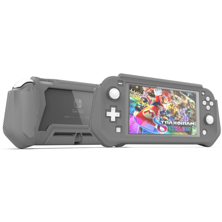 For Nintendo Switch Lite Full Cover Protective Shell TPU Console Case(Gray) - Cases by buy2fix | Online Shopping UK | buy2fix