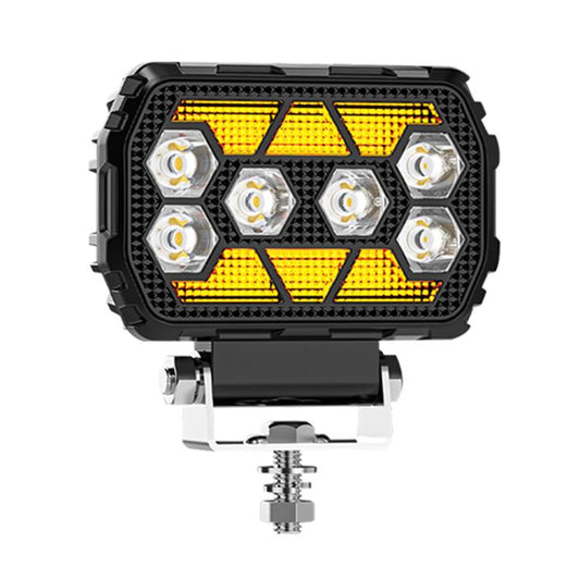 4.5 Inch Square Mixed Luminous Angel Eye Car Work Light(X11) - Work Lights by buy2fix | Online Shopping UK | buy2fix