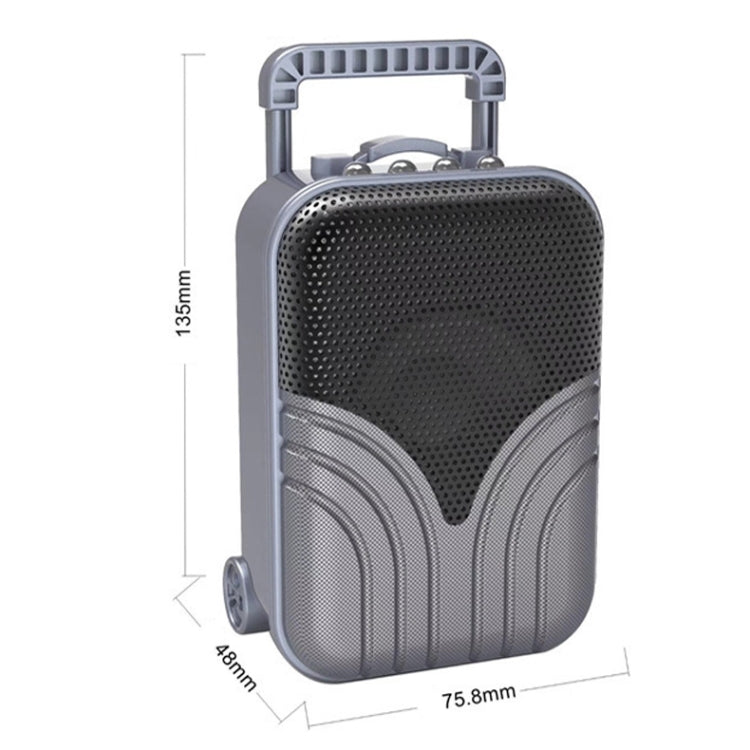 X1 Mini Trolley Case Bluetooth Speaker Retro Card Radio Portable Audio, Color: Pink - Mini Speaker by buy2fix | Online Shopping UK | buy2fix