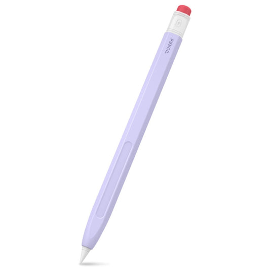 For Apple Pencil 2 AhaStyle PT180-2 Retro Stylus Protective Case Drop Proof Capacitive Pen Cover(Purple) - Pencil Accessories by AhaStyle | Online Shopping UK | buy2fix