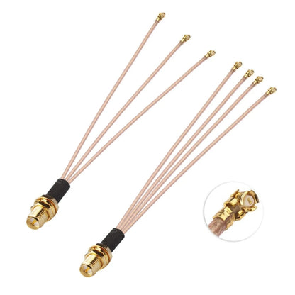 1 In 4 IPX To RPSMAK RG178 Pigtail WIFI Antenna Extension Cable Jumper(20cm) - Connectors by buy2fix | Online Shopping UK | buy2fix