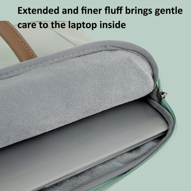 15 -16.1 Inch Oxford Cloth Laptop Bag Crossbody Carrying Case Briefcase(Gray) - 15 inch by buy2fix | Online Shopping UK | buy2fix