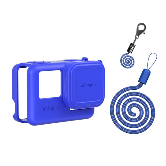 aMagisn Silicone Protection Case Sports Camera Protection Accessories For Insta360 Ace (Blue) - Case & Bags by aMagisn | Online Shopping UK | buy2fix