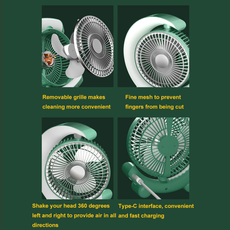 F11 USB Charging Cool Marquee Desktop Portable Fan(Mint Green) - Electric Fans by buy2fix | Online Shopping UK | buy2fix