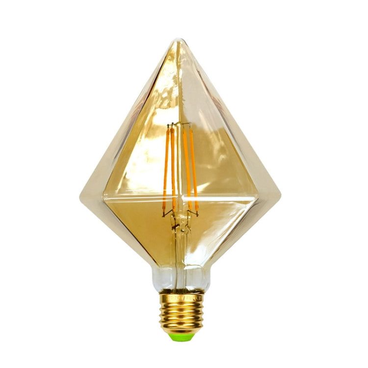 E27 Screw Port LED Vintage Light Shaped Decorative Illumination Bulb, Style: Diamond Gold(110V 4W 2700K) - LED Blubs & Tubes by buy2fix | Online Shopping UK | buy2fix